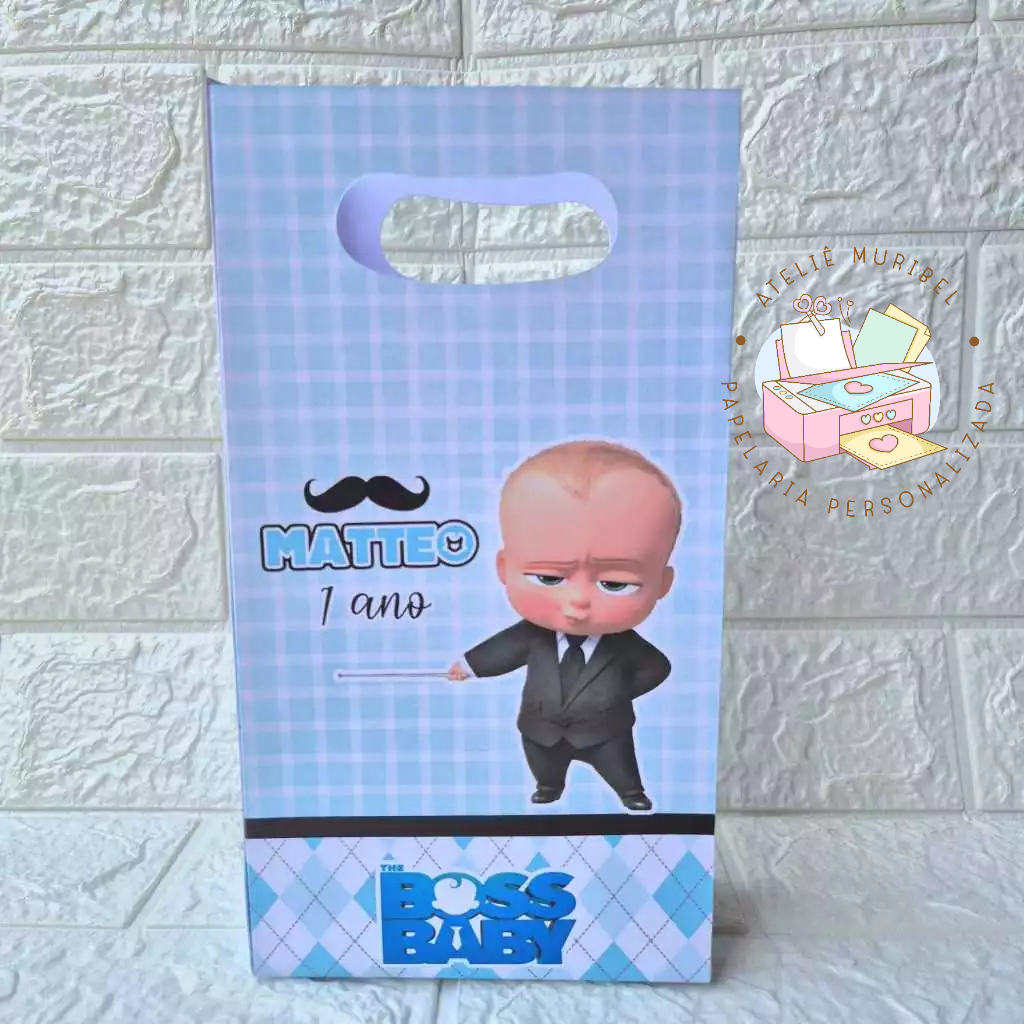 Sacolinha Surpresa Personalizada O Poderoso Chefinho |  Festa Infantil - Lembrancinha - PEGUE E MONTE