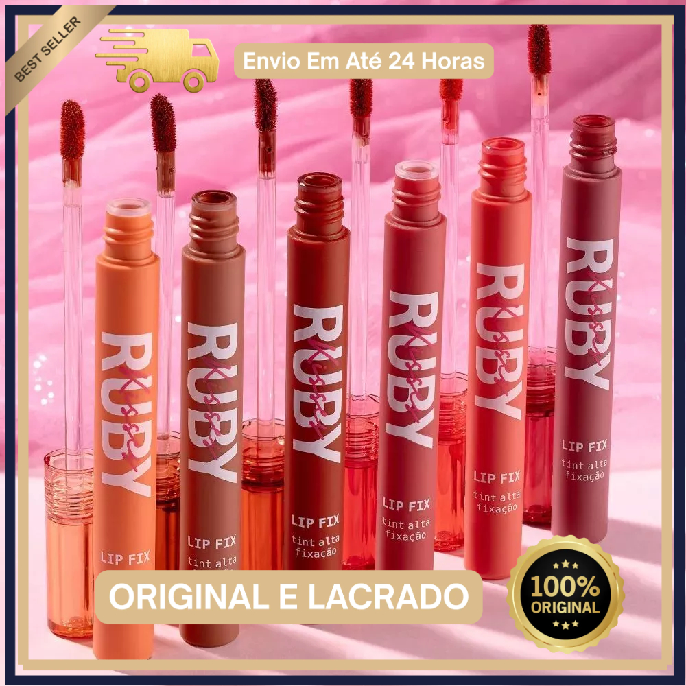 Lip Fix Tint Ruby Kisses - Lip Tint Alta Fixação Matte 2ml em Oferta na Shopee