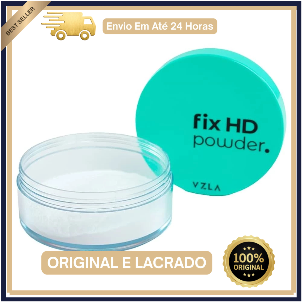 Pó Solto Finalizador Fix Powder HD Vizzela VZ13 - Matte / Mate / Vegano / Blindagem