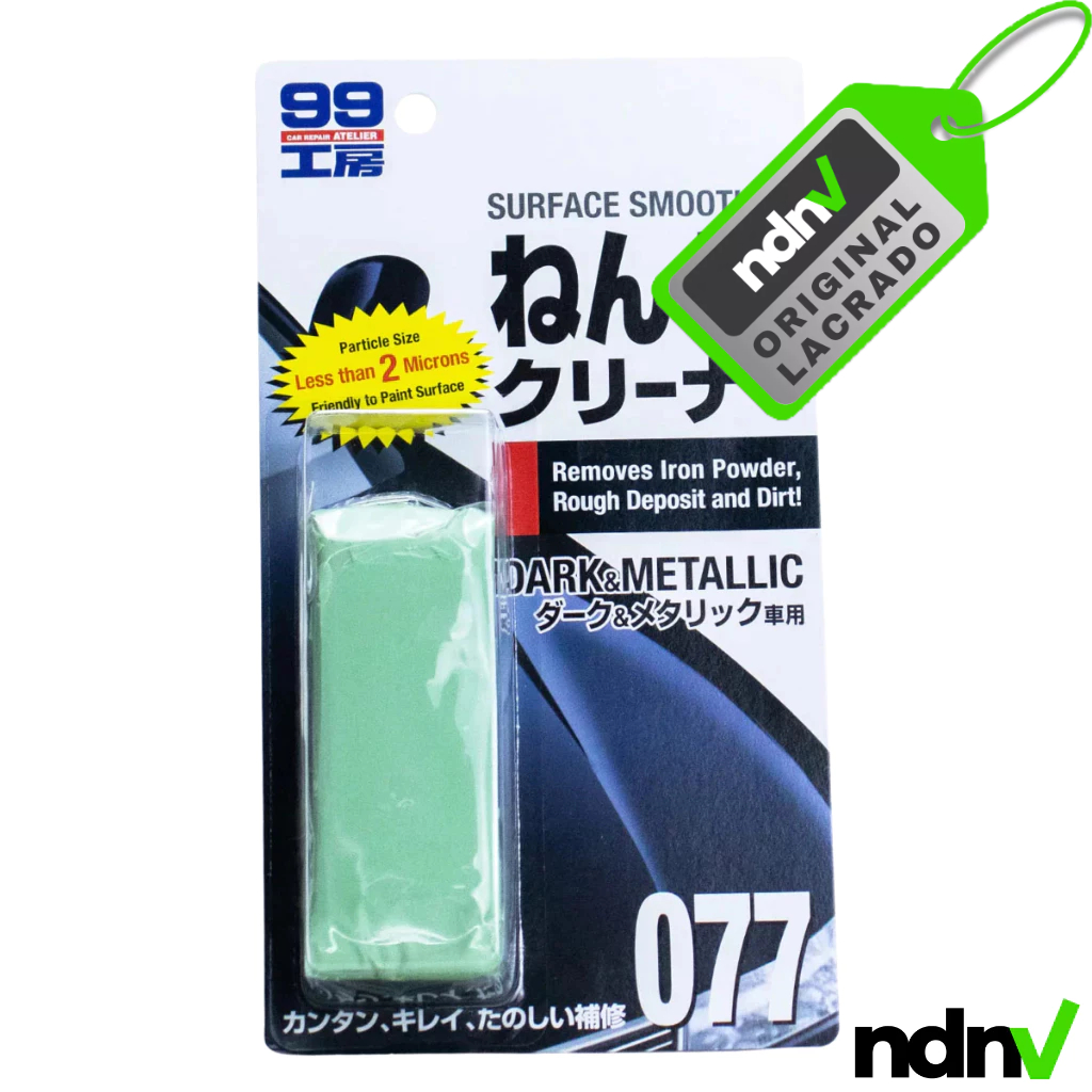 Clay Bar Carros Escuros e Metálicos - Soft99 - Descontaminante de Pintura - 150g