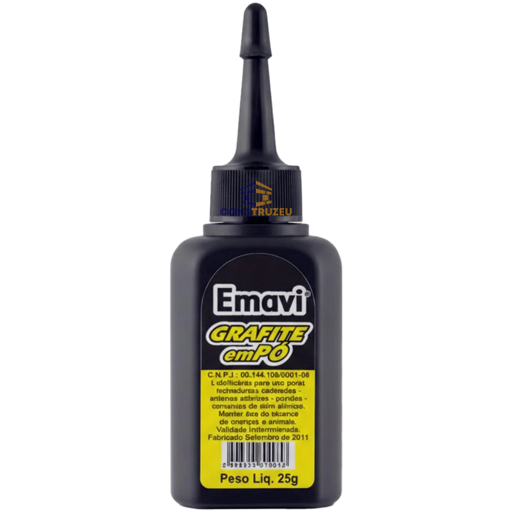 Grafite Em Pó Para Lubrificação Vidros Maçanetas Cadeados 25g Emavi em Oferta na Shopee