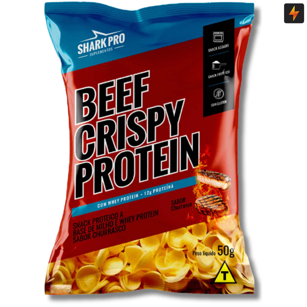 Salgadinho Shark 50g –  Crispy Protein em Oferta na Shopee