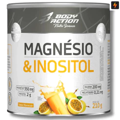 Magnésio e Inositol 210g Melatonina 0,21mg Body Action - Original