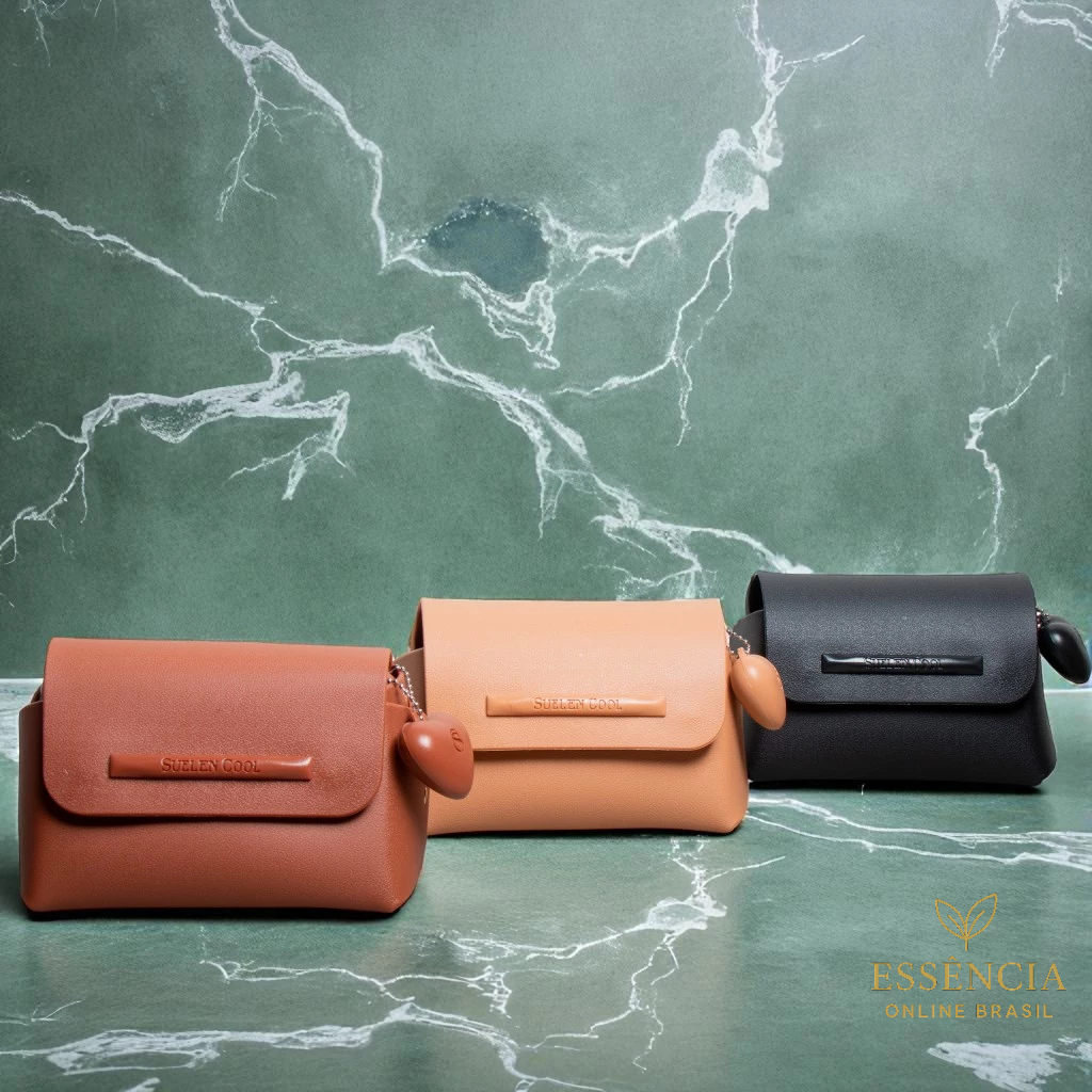 Bolsinha Pequena Feminina com Coração – Clutch, Necessaire, Bolsa Porta Maquiagem - Essência Online
