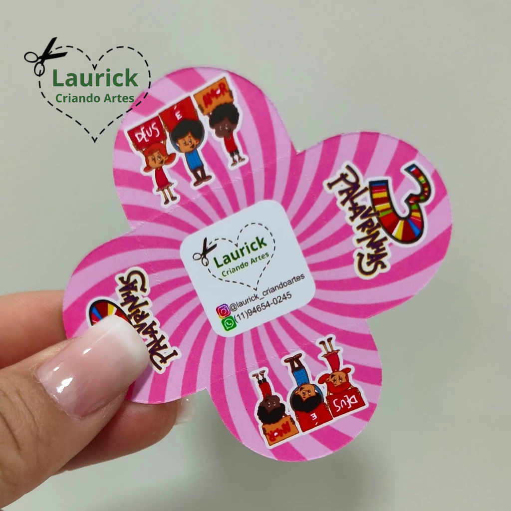 Forminhas para Brigadeiro Doces Festa Aniversário Personalizada 3 Palavrinhas menina