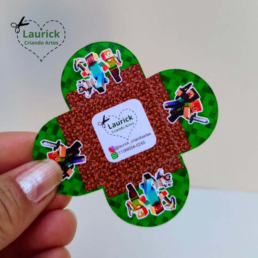 Forminhas para Brigadeiro Doces Festa Aniversário Personalizada Minecraft