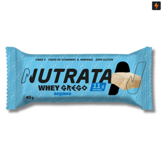 Barra de Proteína Whey Grego 40g Nutrata em Oferta na Shopee