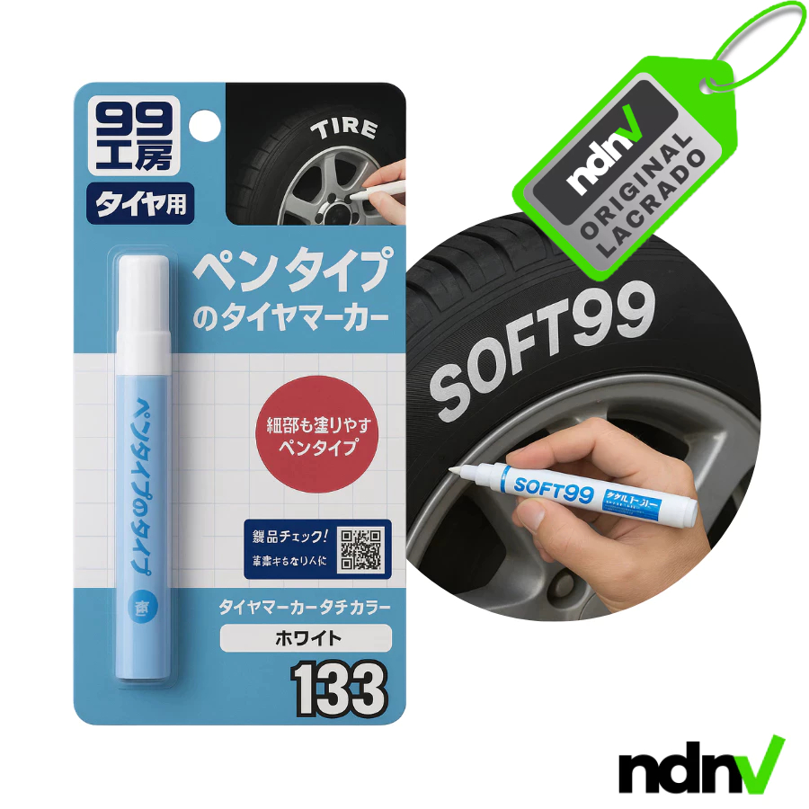 Caneta Branca para Letra de Pneu – Tire Marker – Soft99