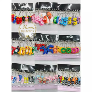 CHAVEIRO  PACOTE COM 12 KIT ATACADO REVENDA EMBORRACHADO MUITOS MODELOS em Oferta na Shopee