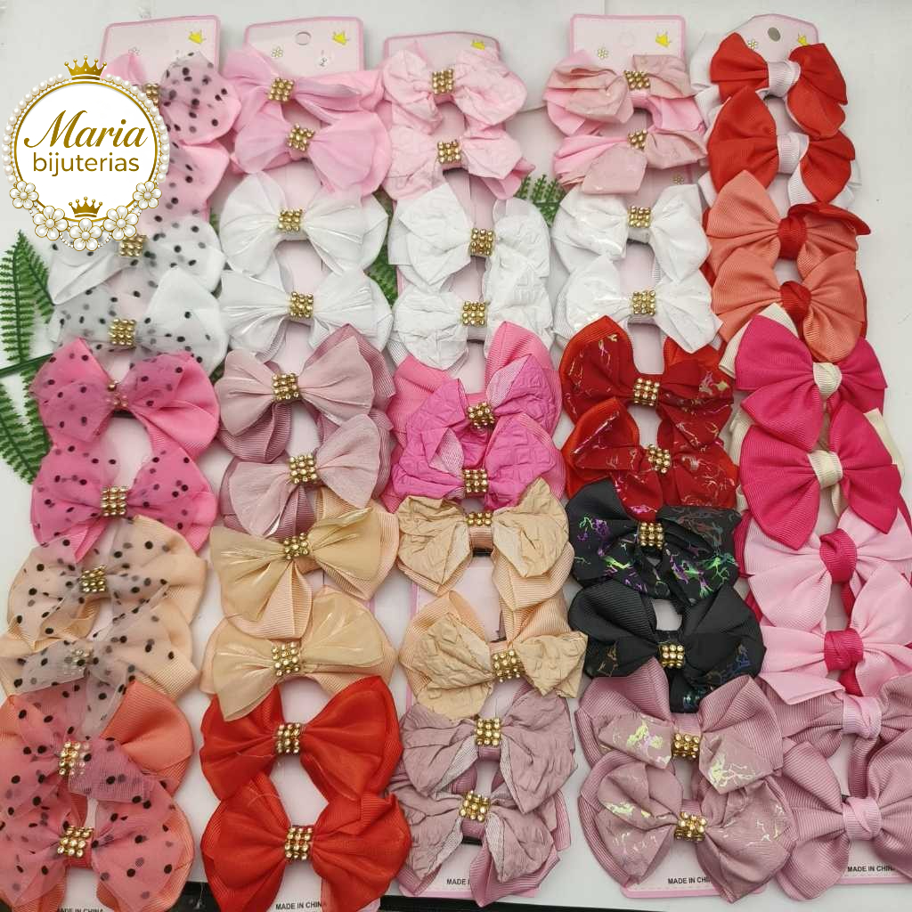 Kit 10 peças Laço Para Cabelo infantil Bico de pato Linda