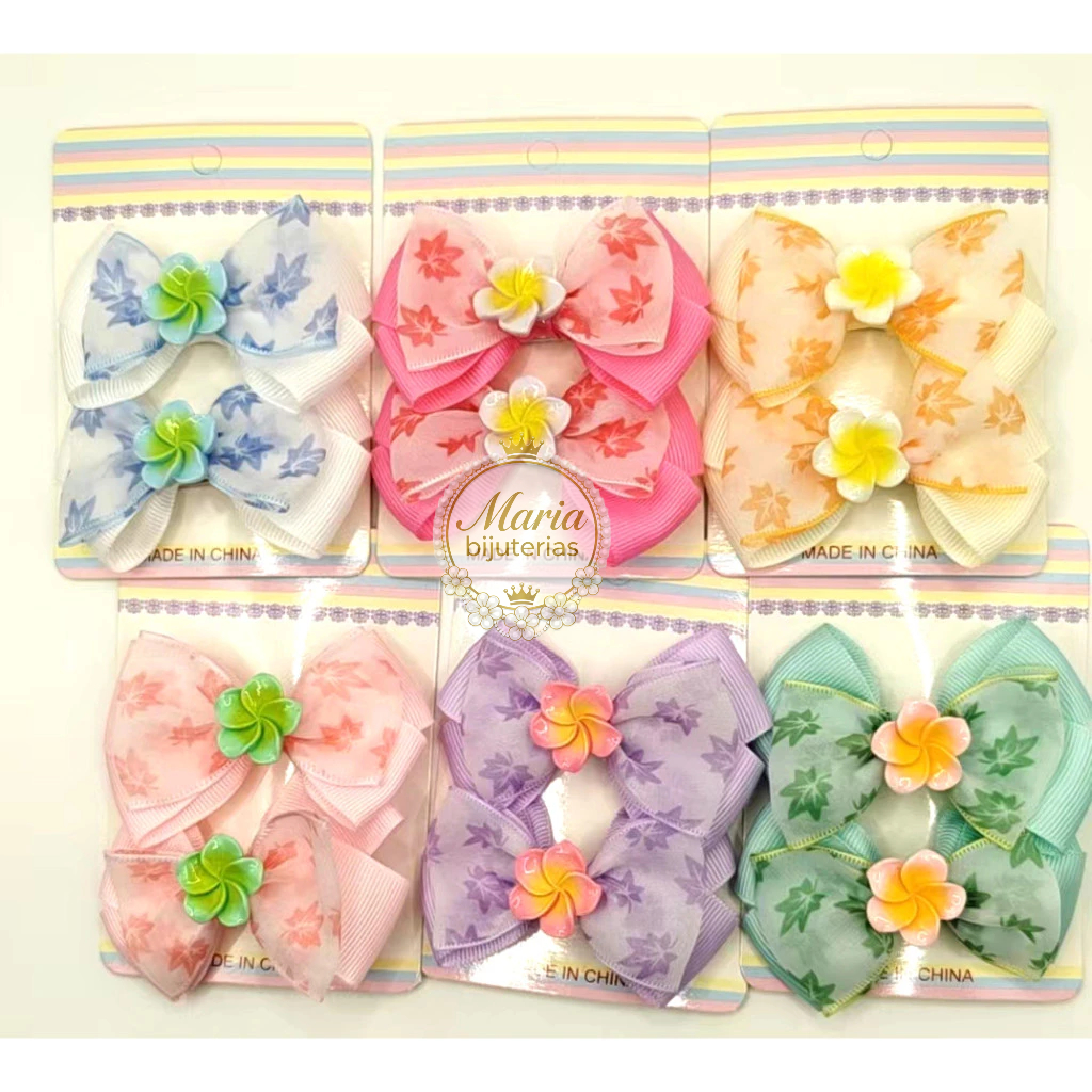 Kit 10  Laço  de Cabelo Infantil Bico de Pato  Versão coreana  Cor Aleatorio em Oferta na Shopee