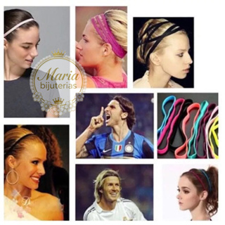 Kit 6 /18/36  Faixas Tiara Para Prender o Cabelo Esportes Headband Unissex em Oferta na Shopee