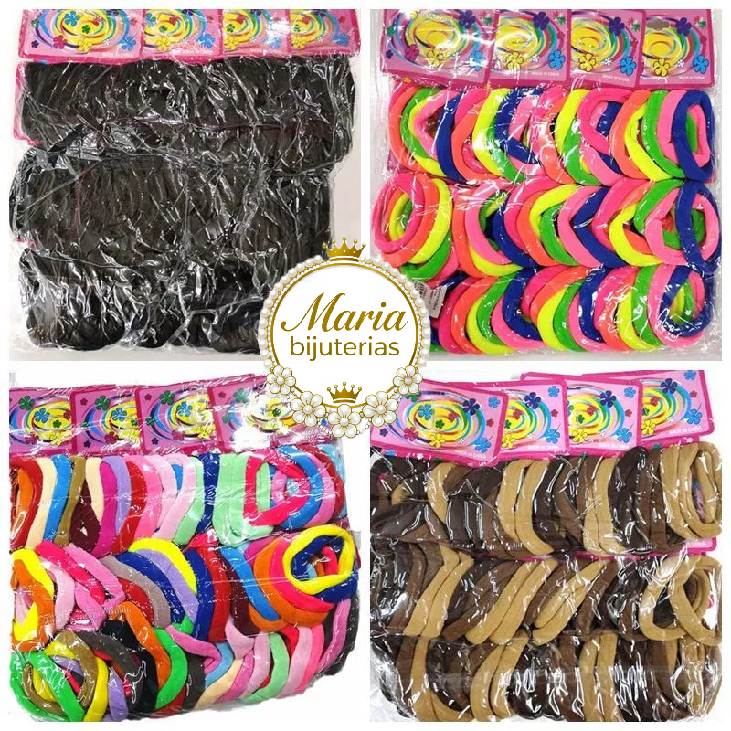 KiT 72/216 elástico de cabelo xuxinha de cabelo chuchinha de cabelo rabico cabelo buchinha de cabelo