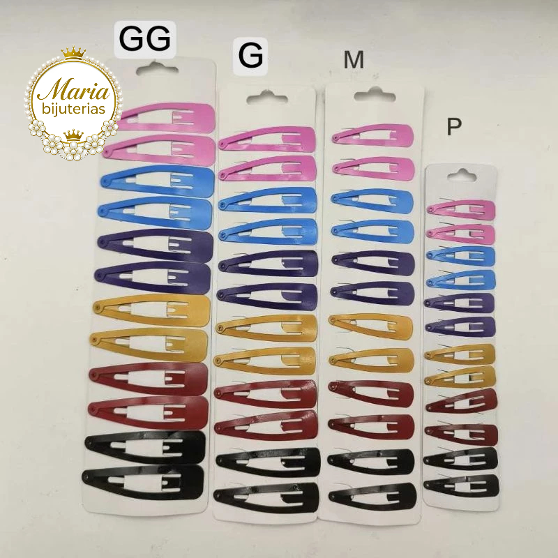 kit  36/72/144  Presilha Tic Tac Prendedor de Cabelo 3.8/4.8/5.8/6.8cm Colorido em Oferta na Shopee