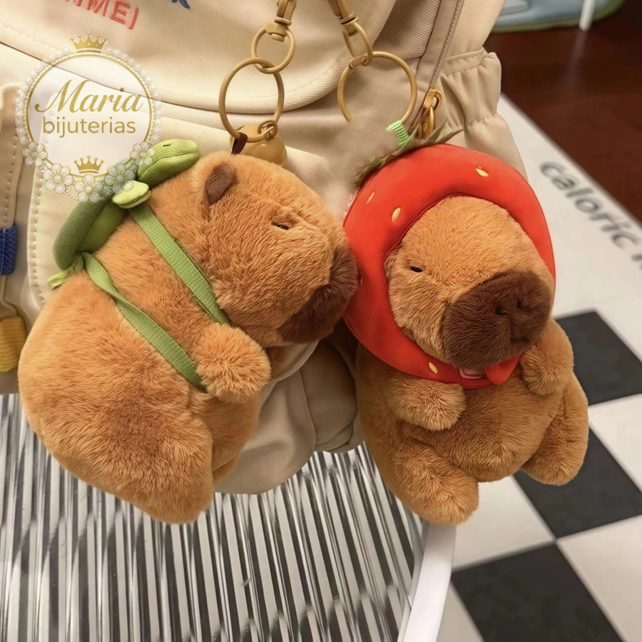 Kawaii CAPIVARA Keychain Pingente De Pelúcia Simulação Capibara Boneca Fofa Anime Recheada Aniversário em Oferta na Shopee
