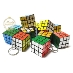 Kit 6/12/24 Chaveiro Mini Cubo Magico 3cm Para Lembrancinhas