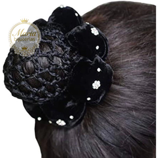 Rede para Coque Ballet Redinha Cabelo Lisa e Com Strass Crochê Dança Infantil e Adulto em Oferta na Shopee