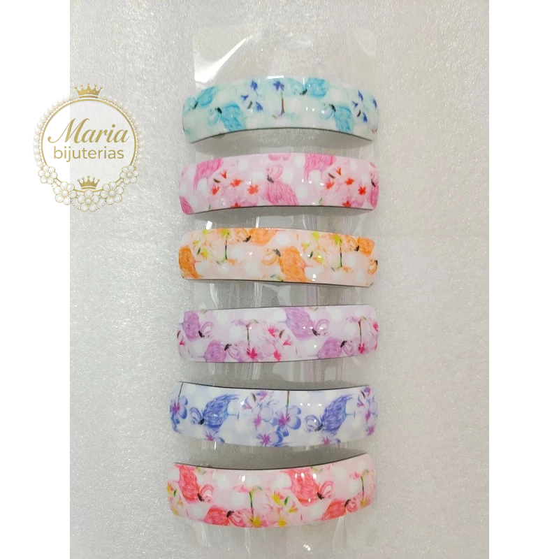 Kit ate 6 Presilhas Para Cabelo Fivela Metal Mola Clip Preta Marrom Geométrica em Oferta na Shopee