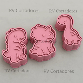 Modelador Ejetor de Massa - Kit Dino - para Doces, Brigadeiros, Massas, Docinhos e Biscoitos em Oferta na Shopee