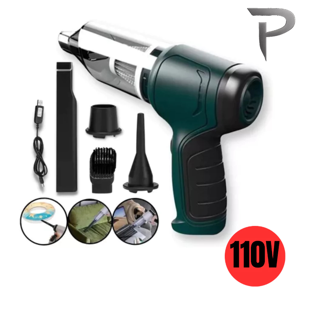 Mini Aspirador Soprador faz Vácuo 3 Em 1 Ar Portátil Usb