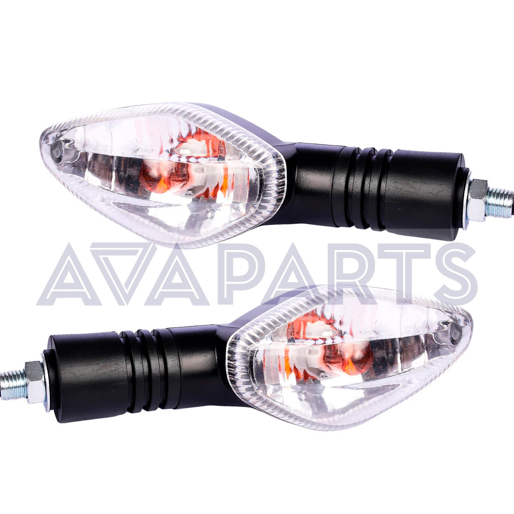 01 Par Pisca Seta para Bros Xre 300 190 Cg Titan 150 125 Com Lampada encaixe rosca