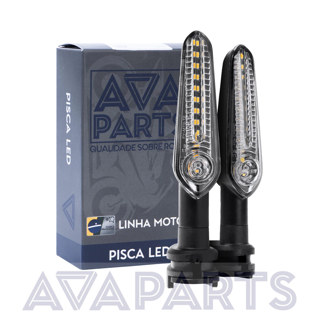 Par Pisca Led Sequencial Yamaha MT03 MT07 MT09 Fazer Factor Crosser 150 FZ15 FZ25 XJ6