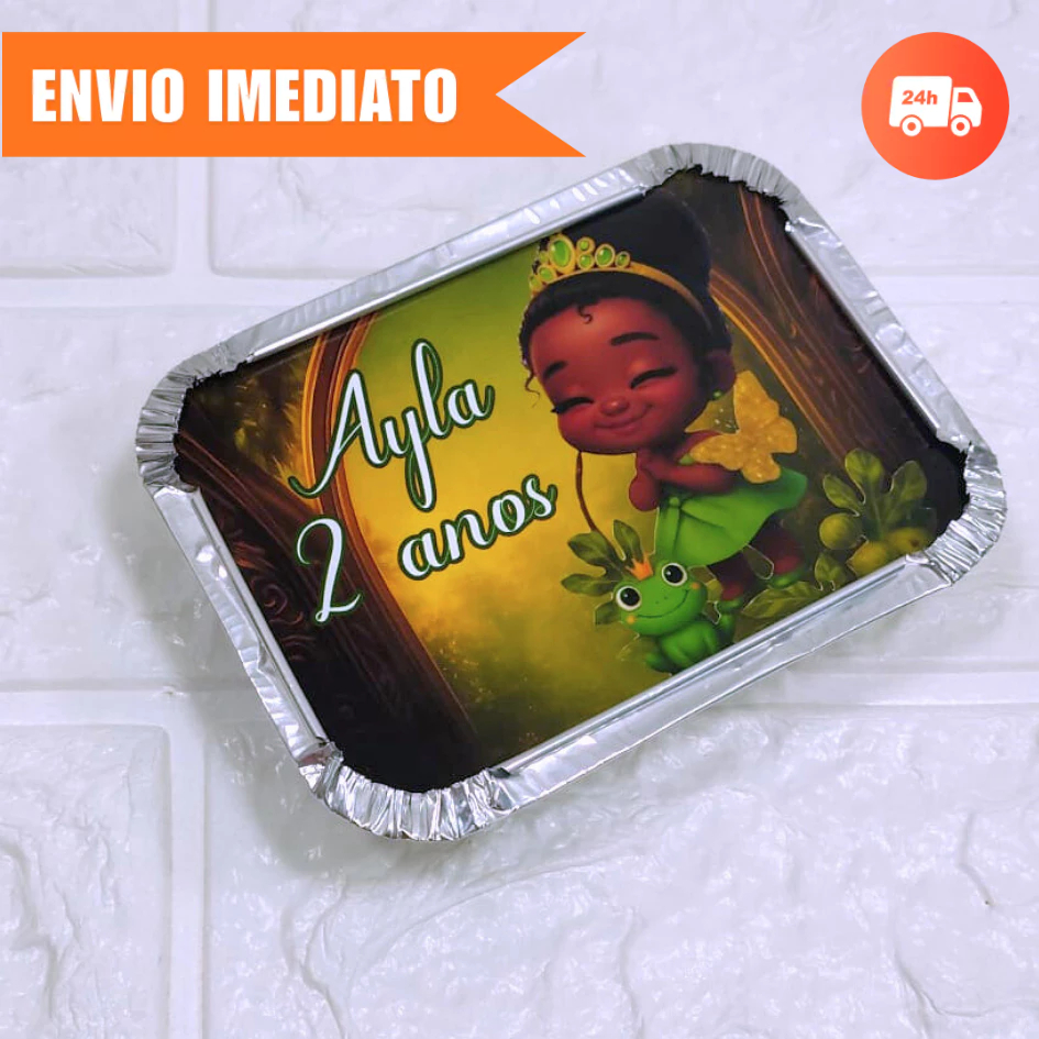 Marmitas Personalizadas PRINCESA E O SAPO - TIANA | Marmitinha Personalizada | Festa | Lembrancinhas