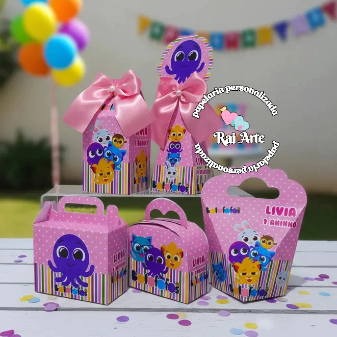 KIT FESTA LEMBRANCINHAS ANIVERSÁRIO FESTA INFANTIL PERSONALIZADOS BOLOFOFOS MENINA/ROSAPEGUE E MONTE