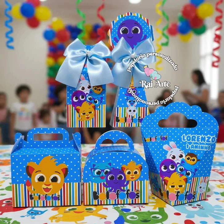 KIT FESTA LEMBRANCINHAS ANIVERSÁRIO FESTA INFANTIL PERSONALIZADOS BOLOFOFOS MENINO PEGUE E MONTE