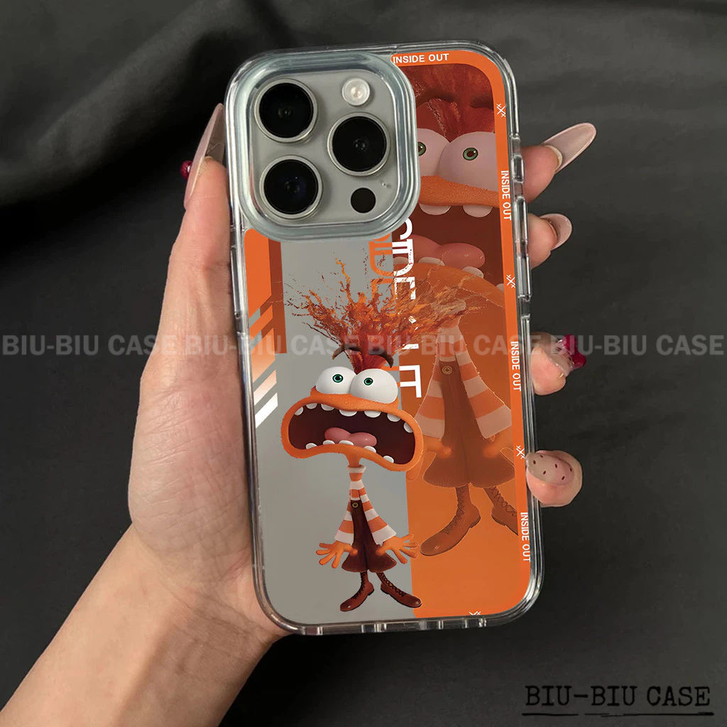 Capa Capinha Tpu Anti Impacto Transparente Para IPhone XR 11 12 13 14 15 16 17 Pro Max Padrão Divertida Mente 2