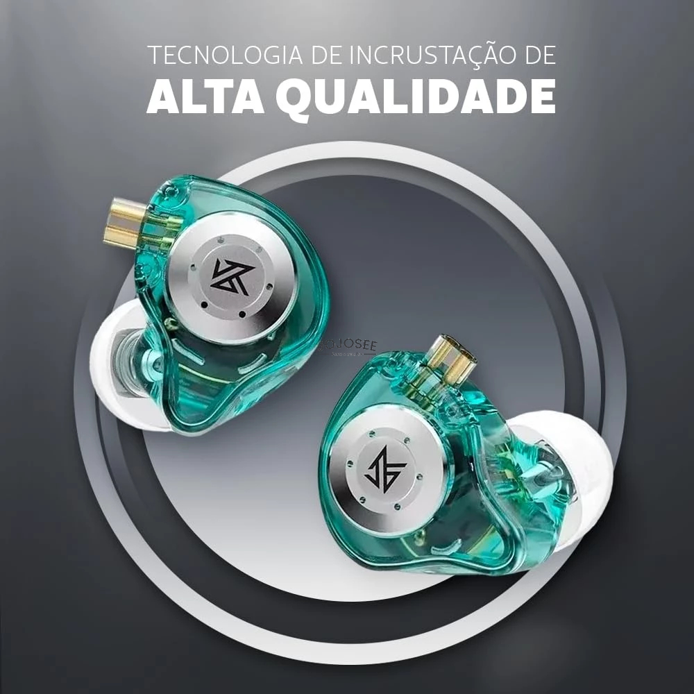 Fone De Ouvido Profissional JOJOSEE EDX Pro Intra-auricular, Driver Dinâmico Magnético de 10mm, Original — imagem 2 de 2