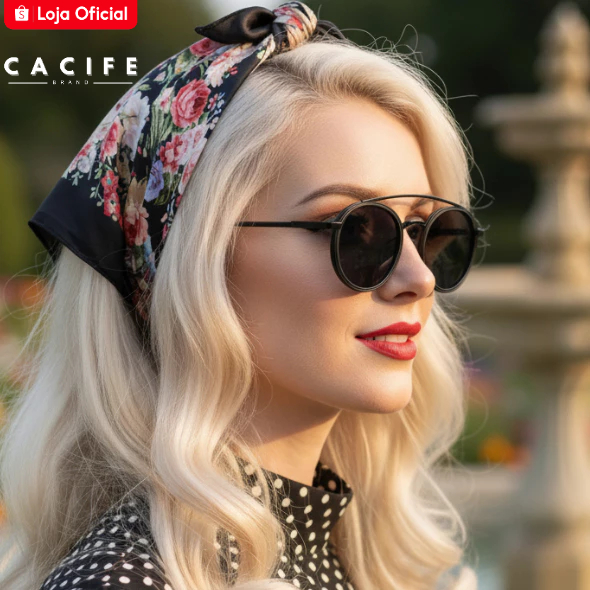 Óculos de Sol Florida Aviador Redondo Feminino Retrô Oldstyle Clássico Blogueira uv400 Unissex em Oferta na Shopee