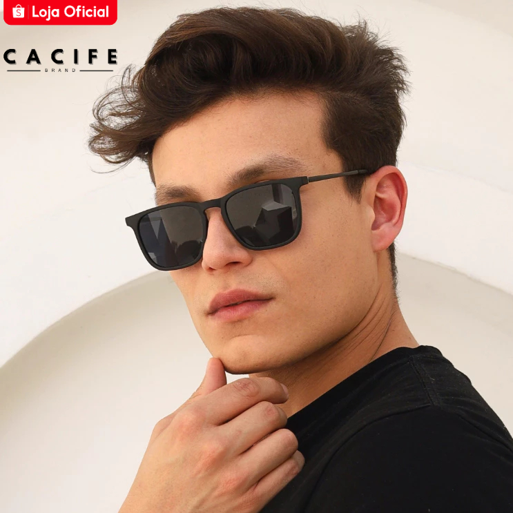 Oculos de Sol Quadrado Premium Classico uv400