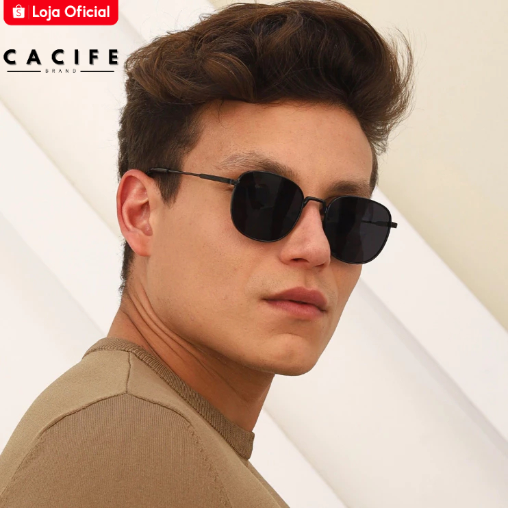 Oculos de Sol Cancún Redondo Premium Classico Tendencia uv400 Feminino Masculino em Oferta na Shopee