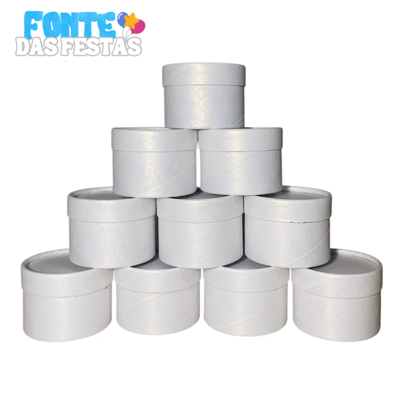 Lembrancinha Cartonada Caixa Redonda de luxo Aniversário Casamento e Chá Kits com 10/20/30/40/50 unidades