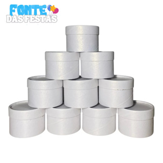 Lembrancinha Cartonada Caixa Redonda de luxo Aniversário Casamento e Chá Kits com 10/20/30/40/50 unidades em Oferta na Shopee