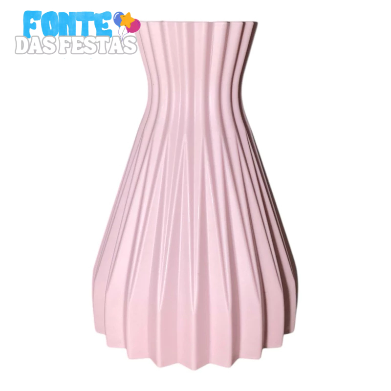 Vaso Cachepot Frisado Origami / Decoração Estilo Nórdico Escandinavo