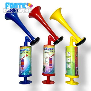 Buzina Corneta Manual Festa Cores Variadas em Oferta na Shopee