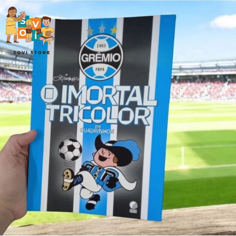 Livro: Grêmio, O Imortal Tricolor - em quadrinhos - Autor Ziraldo. Torcida Futebol Colecionador Raro Tricolor gaúcho