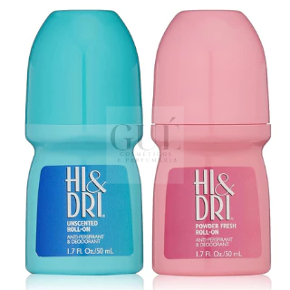 Hi & Dri Powder Fresh - 50ml Hi & Dri Unscented - Desodorante Roll-On 50ml
