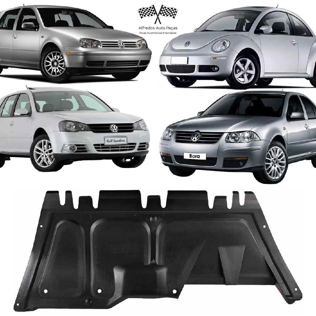 Defletor Inferior VW AUDI A3 S3 Bora Golf New Beetle 1997 1998 2006 2007 2008 2009 2010 2011 2012 2013 2014