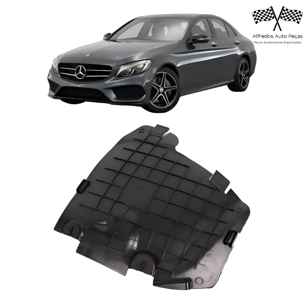 Tampa Acesso Parabarro Dianteiro Mercedes C180 C200 C250 C300 2015 2020 Lado Esquerdo A2056900200