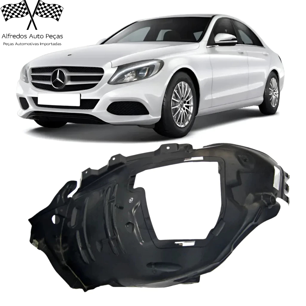 Parabarro Lameiro Frontal Dianteiro Mercedes C180 C200 C250 2015 2016 2017 2018 Esquerdo A2056903301