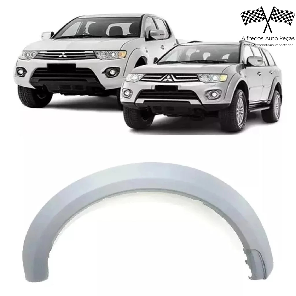 Moldura Paralama Dianteiro Mitsubishi L200 Triton Pajero Dakar 2013 2014 2015 2016 2017 Esquerdo