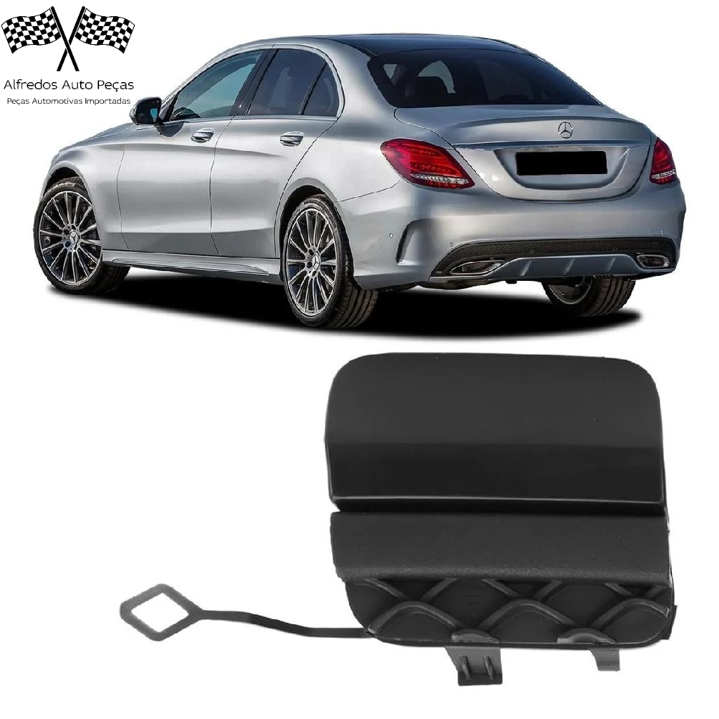 Tampa Reboque Parachoque Traseiro Mercedes C300 C250 C63 C43 Amg 2015 2016 2017 2018 A2058850256