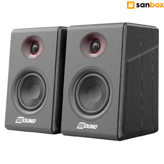 Monitor de Áudio Ssound SS-003 80W RMS Bluetooth/Optical/USB/RCA-Preto