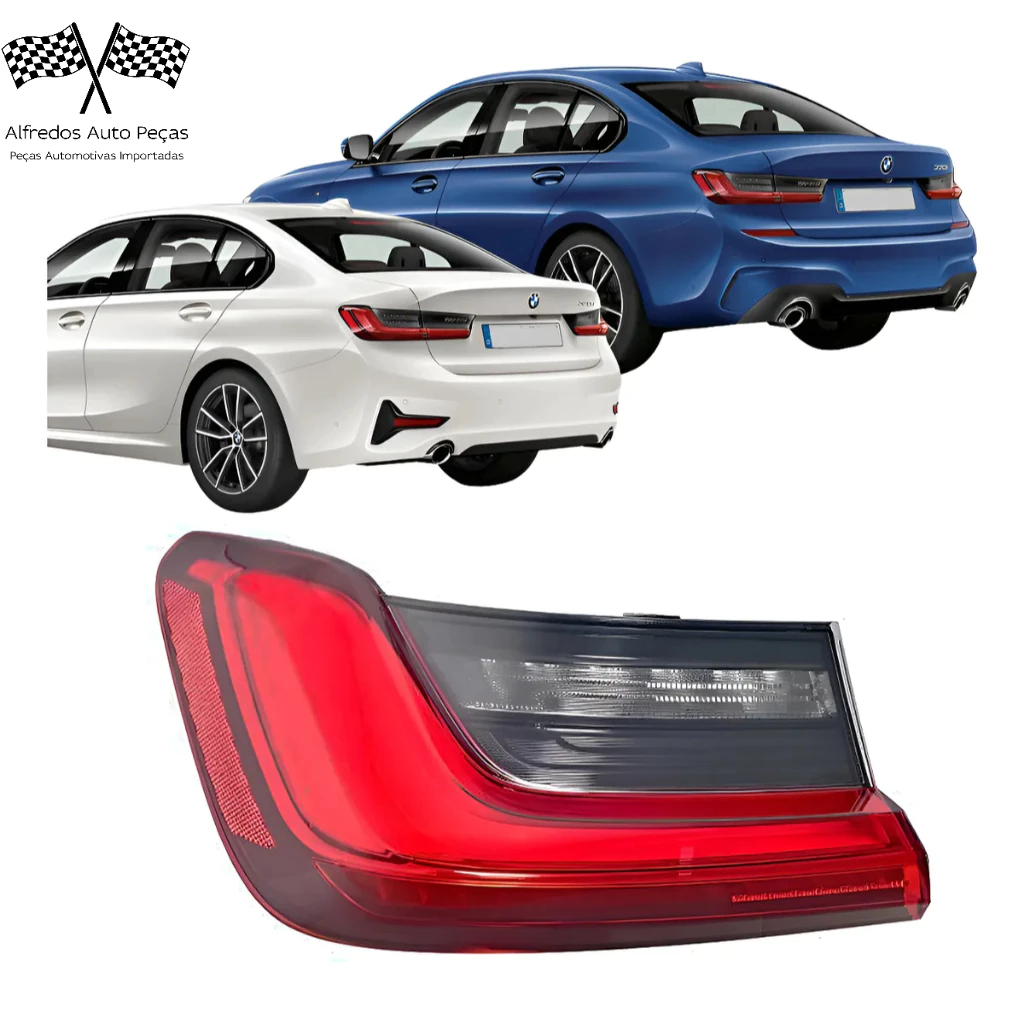 Lanterna Led Canto Bmw 320i 330i Sport 2019 2020 2021 2022 Esquerdo Motorista Vermelho 63217420449