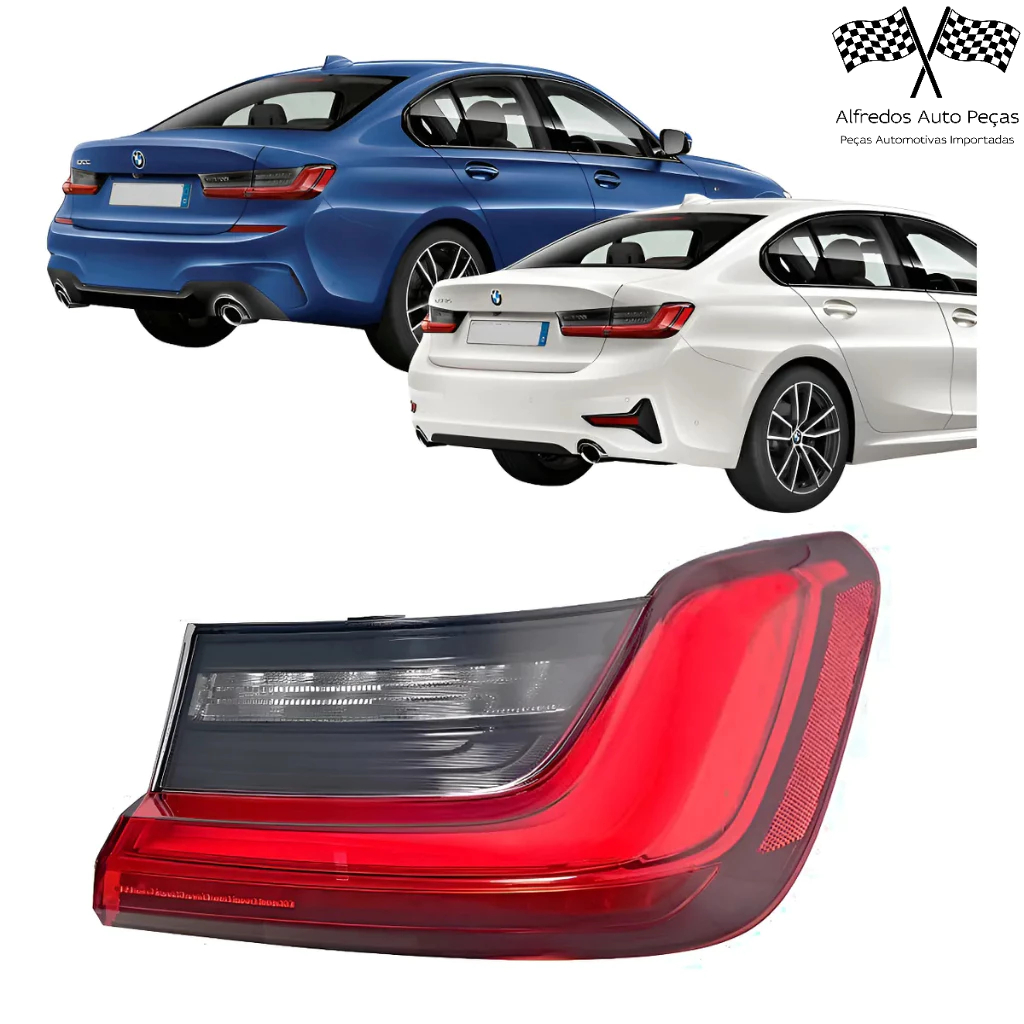 Lanterna Led Canto Bmw 320i 330i Sport 2019 2020 2021 2022 Direito Passageiro Vermelho 63217420450