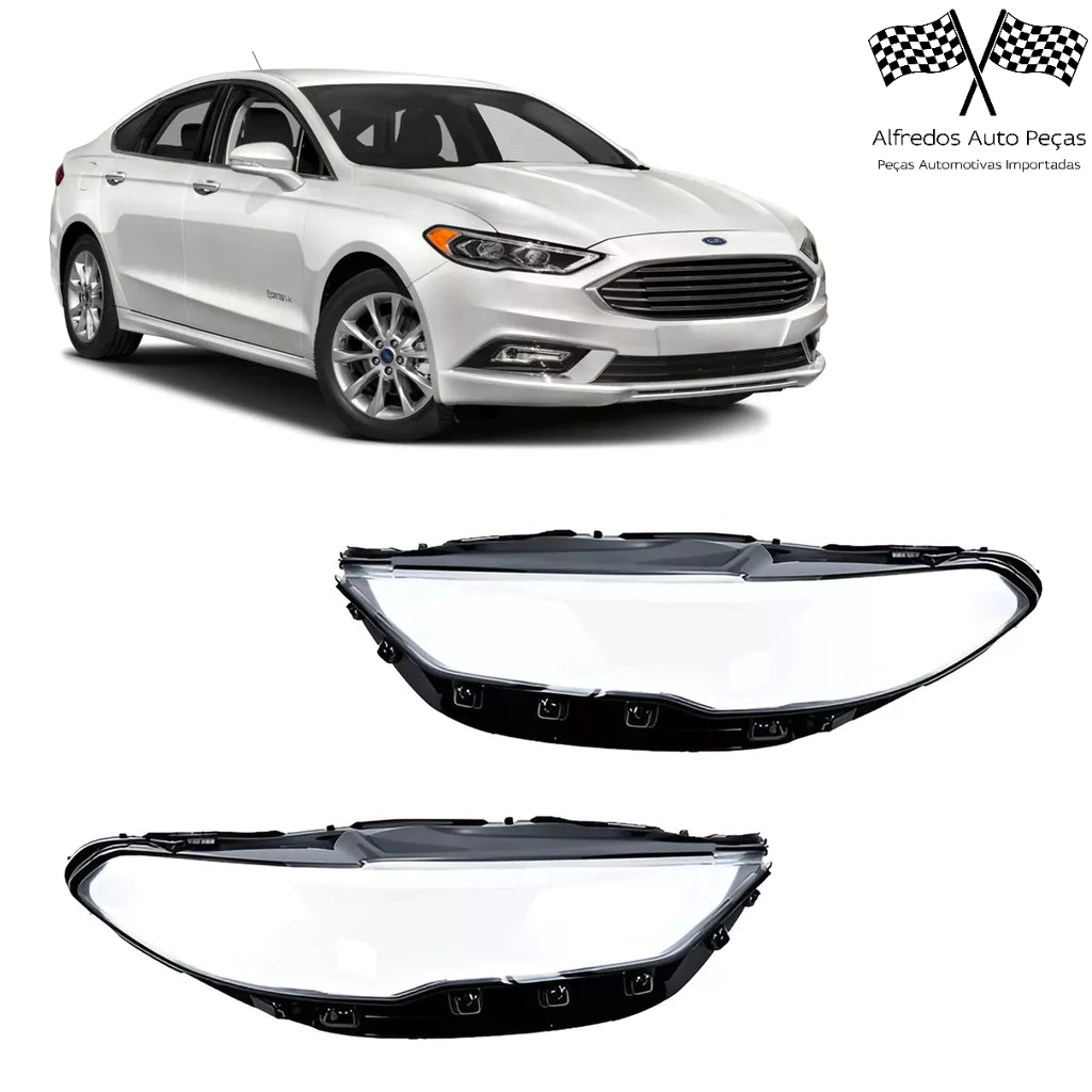 Lente do Farol Dianteiro Ford Fusion 2017 2018 2019 novo ESQUERDO DIREITO PAR