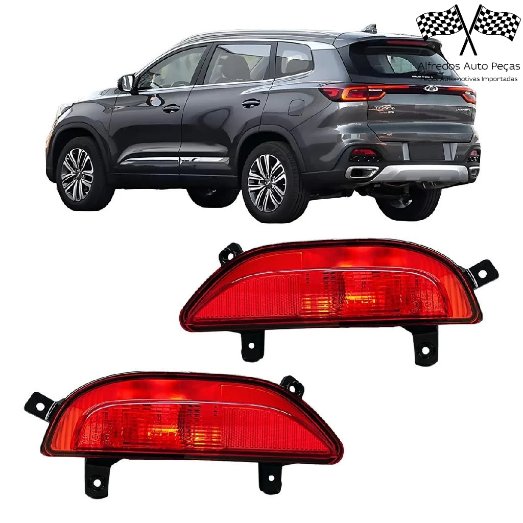 Par Refletor Parachoque Traseiro Chery Tiggo 8 2020 2021 2022 2023